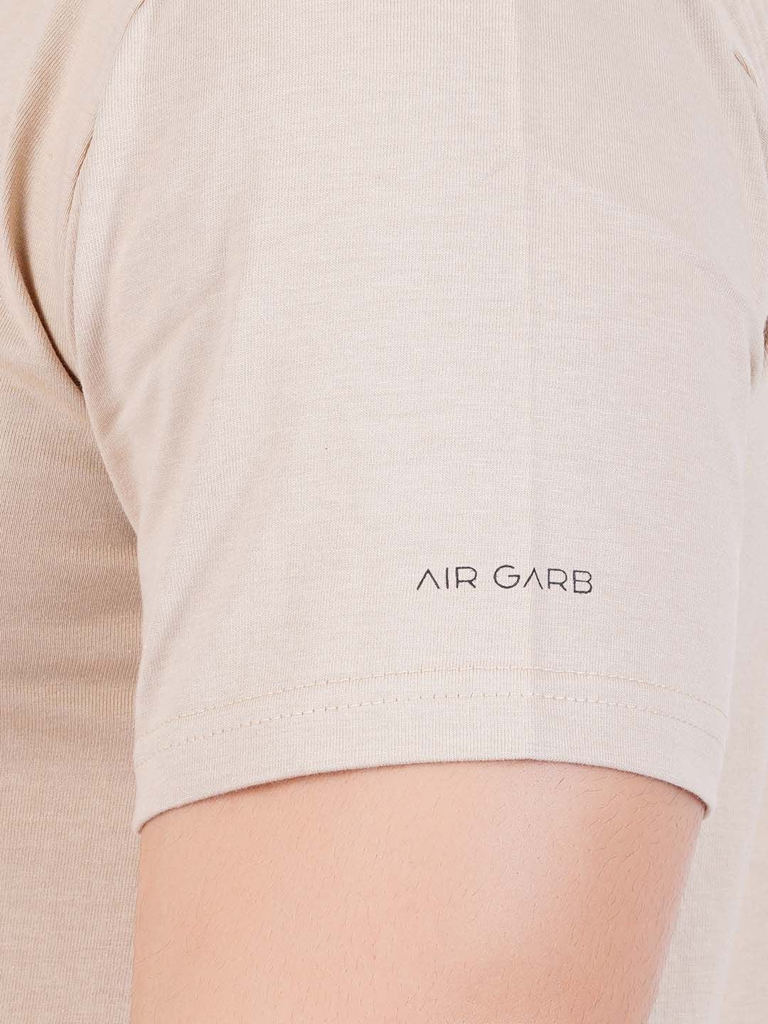 Pure Cotton T-Shirt for Men and Women - Beige-7