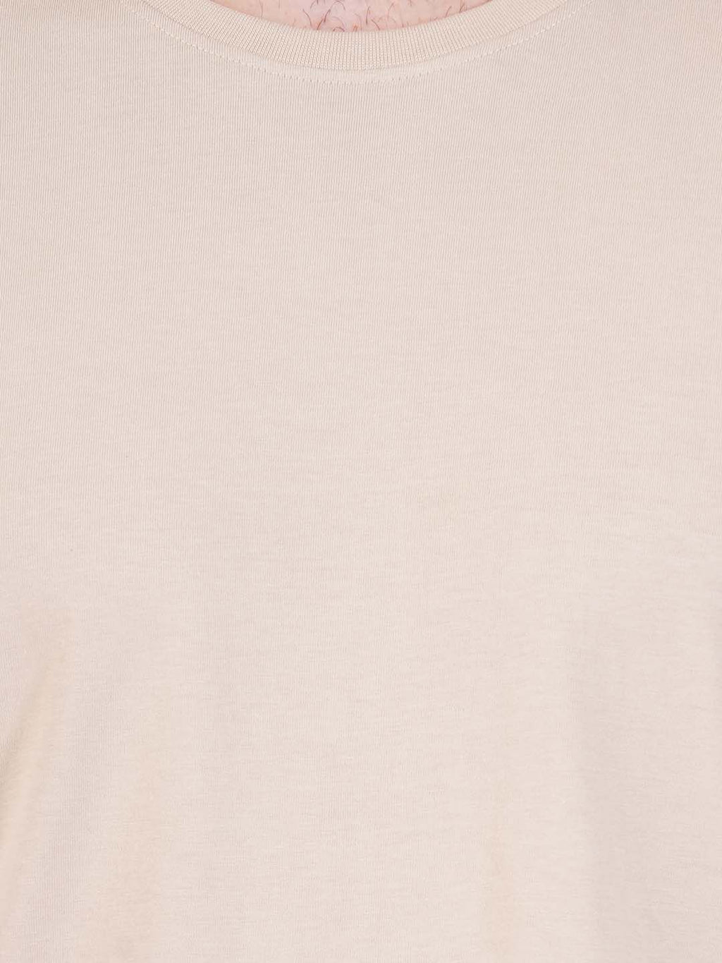 Pure Cotton T-Shirt for Men and Women - Beige-9