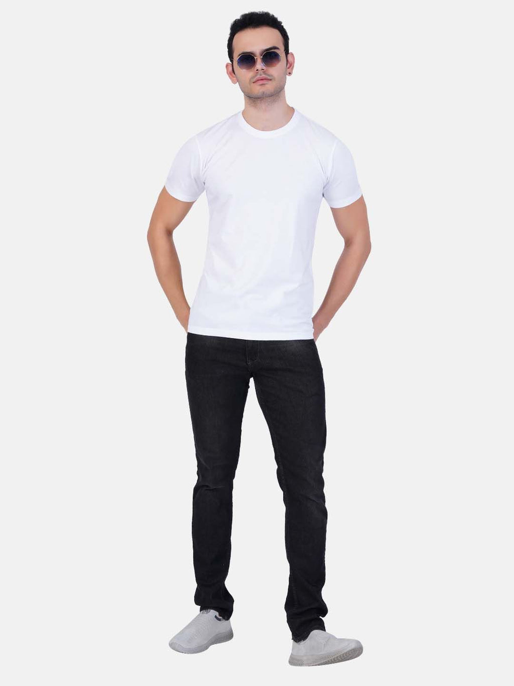 Pure Cotton T-Shirt for Men and Women - White-6