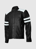 Black and White Leather Jacket