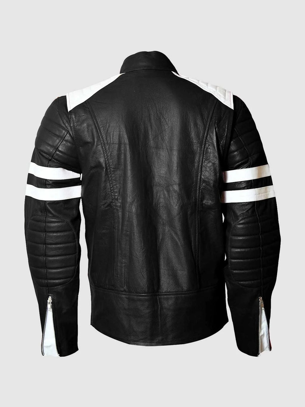 Black and White Leather Jacket